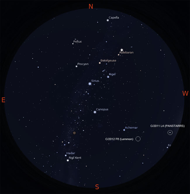 Comet Sky Chart