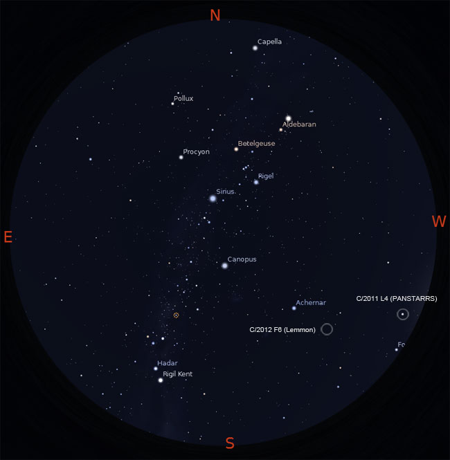 Comet Sky Chart